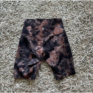 Lululemon Align Short 8" *Diamond Dye Diamond Dye Graphite Grey Pink Pastel Sz 4